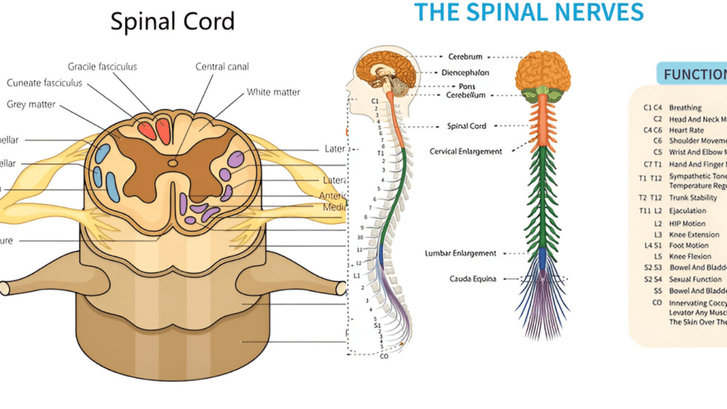 Anatomy of the spinal cord, understanding of Myelomalacia