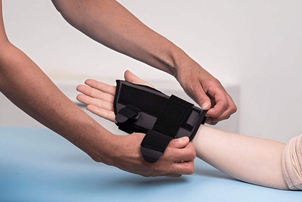 Carpal orthosis or stabilizer is a medical device used to immobilize and support wrist and thumb for treatment of muscle strain and tendinitis.
